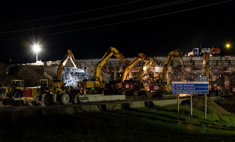 concession 7 bridge demolition - photo by mike white.